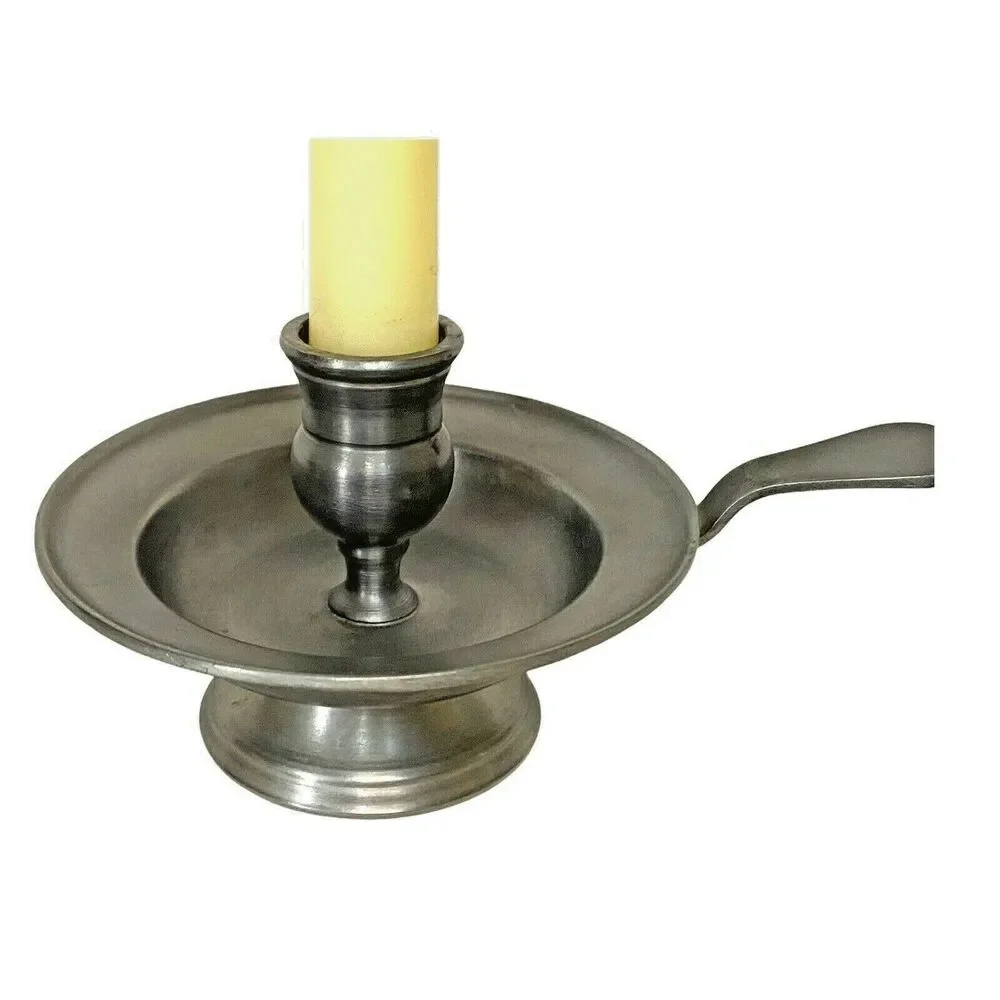 Vintage Kunstvol Koperwerk Souvenirs ETAIN 92% Pewter Candleholder Van Der Wee